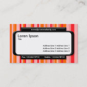 パネスタイリッシュル(スクリプトフォント) -ストライプ01 名刺 (裏面)