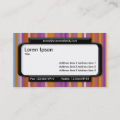 パネスタイリッシュル(スクリプトフォント) -ストライプ03 名刺 (裏面)