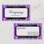 パネスタイリッシュル(スクリプトフォント) -ストライプ06 名刺 (正面/裏面)