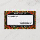 パネスタイリッシュル(スクリプトフォント) -レトロパターン 名刺 (裏面)