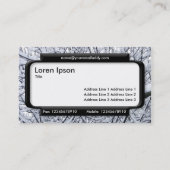 パネスタイリッシュル(スクリプトフォント) – 雪の枝 名刺 (裏面)