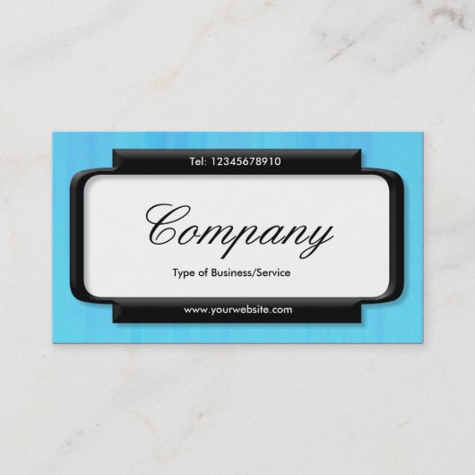 パネスタイリッシュル(スクリプトフォント) – 青のテクス絵を描チャ 名刺 (正面)