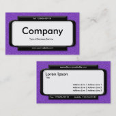 パネスタイリッシュル – バイオレットエンボステクスチャ 名刺 (正面/裏面)