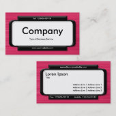 パネスタイリッシュル – ブラシ仕上げクリムゾンテクスチャ 名刺 (正面/裏面)