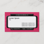 パネスタイリッシュル – ブラシ仕上げクリムゾンテクスチャ 名刺 (裏面)