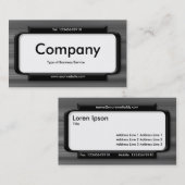 パネスタイリッシュル – ブラシ仕上げ金属テクスチャ 名刺 (正面/裏面)