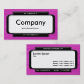 パネスタイリッシュル – ブラシ付きマゼンタテクスチャ 名刺 (正面/裏面)