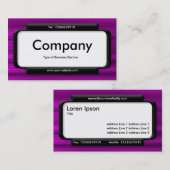 パネスタイリッシュル – ブラシ付き深いマゼンタテクスチャ 名刺 (正面/裏面)