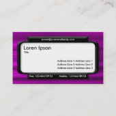 パネスタイリッシュル – ブラシ付き深いマゼンタテクスチャ 名刺 (裏面)