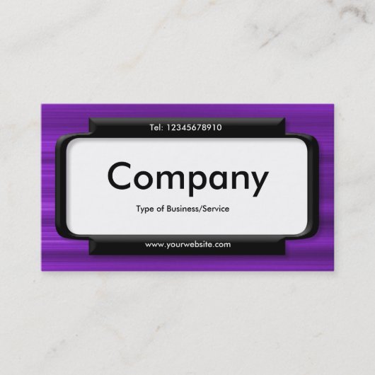 パネスタイリッシュル – ブラシ付き紫色のテクスチャ 名刺 (正面)