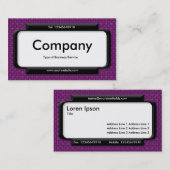 パネスタイリッシュル – マゼンタパープル生地のテクスチャ 名刺 (正面/裏面)