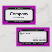 パネスタイリッシュル – マゼンタパープル生地のテクスチャ 名刺 (正面/裏面)