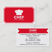 パネスタイリッシュル – 赤 名刺 (正面/裏面)