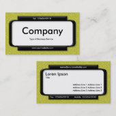 パネスタイリッシュル – 黄色のエンボステクスチャ 名刺 (正面/裏面)