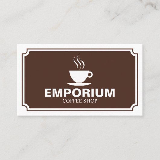 パネスタイリッシュル – Coffee 4C2A1E (eggshell) 名刺 (正面)