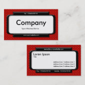 パネスタイリッシュル – Red Fabric Texture 名刺 (正面/裏面)