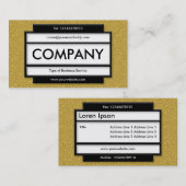 パネスタイリッシュルII – オレンジ色のエンボステクスチャ 名刺 (正面/裏面)