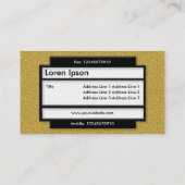 パネスタイリッシュルII – オレンジ色のエンボステクスチャ 名刺 (裏面)