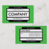 パネスタイリッシュルII – 明るい緑のエンボステクスチャ 名刺 (正面/裏面)