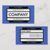 パネスタイリッシュルII – 青エンボステクスチャ 名刺 (正面/裏面)