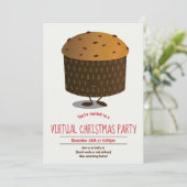 パネットーンレッドブラウンバーチャルクリスマスパーティー 招待状 (スタンド正面)