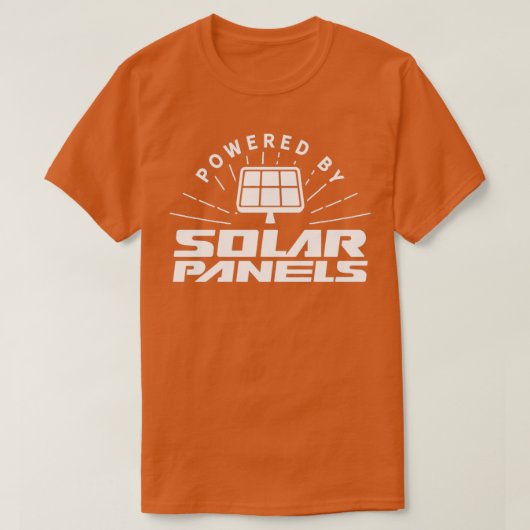 パネルで操作太陽のする Tシャツ (デザイン正面)