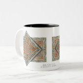 パネルのマグを織り交ぜて下さい ツートーンマグカップ (正面左)