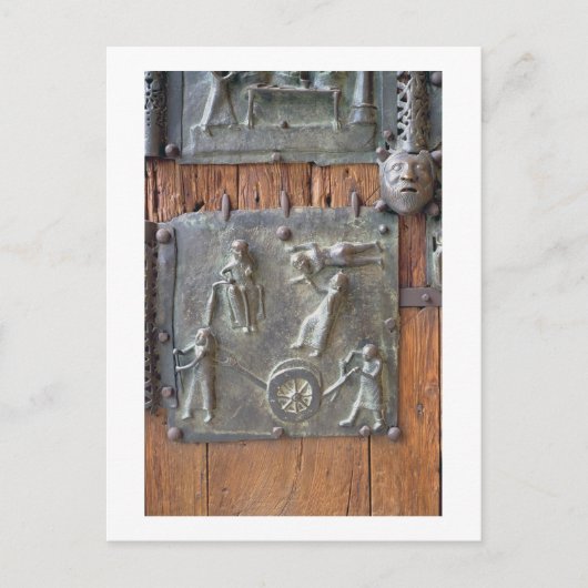 パネルは手離れのドア、12世紀（ブロンツ） ポストカード (正面)
