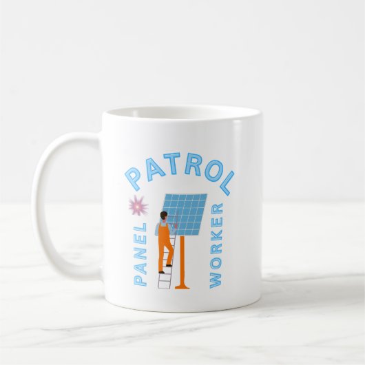 パネルパトロールワーカー コーヒーマグカップ (左)