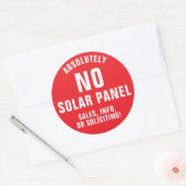 パネル太陽のの販売または勧誘ドアなし ラウンドシール (封筒)