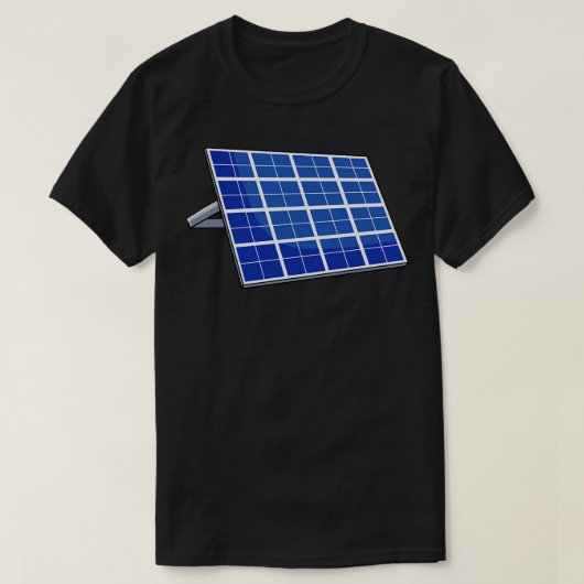 パネル太陽の再生可能エネルギー太陽のパネル Tシャツ (デザイン正面)