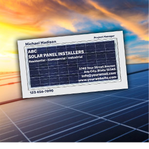 パネル太陽の設置会社 名刺