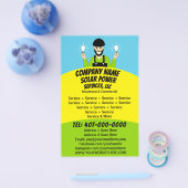 パネル太陽の電球サービス会社 チラシ (シングル)