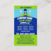 パネル太陽の電球サービス会社 名刺 (正面)