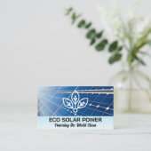 パネル太陽の |エコテックロゴ 名刺 (スタンド正面)