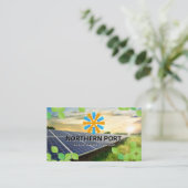 パネル太陽の | エナジロゴ 名刺 (スタンド正面)