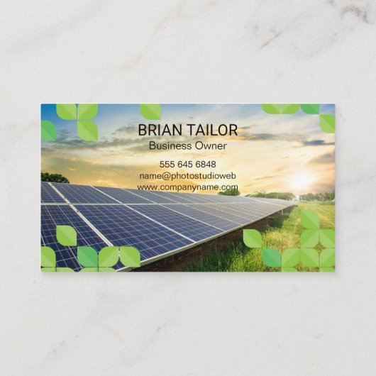 パネル太陽の | エナジロゴ 名刺 (裏面)