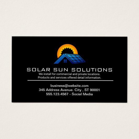 パネル太陽の |エネルギーインストール (正面)