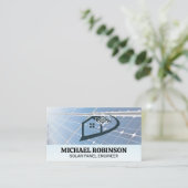 パネル太陽の |ホームテックロゴ 名刺 (スタンド正面)