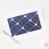 パネル太陽の 長方形シール (封筒)