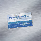 パネル太陽の | 風車 | クリーンエネルギー マグネット名刺 (インサイチュ)