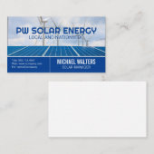 パネル太陽の | 風車 | クリーンエネルギー 名刺 (正面/裏面)
