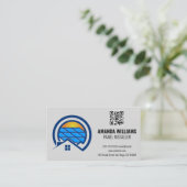 パネル太陽の | QRコード |テクモダンック 名刺 (スタンド正面)