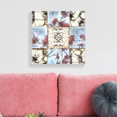 パネル抽象芸術ス絵画クロール キャンバスプリント (インサイチュ (リビング))