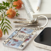 パネル抽象芸術ス絵画クロール キーホルダー (正面右)