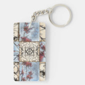 パネル抽象芸術ス絵画クロール キーホルダー (裏面)