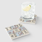 パネル抽象芸術ス絵画クロール ストーンコースター (横)