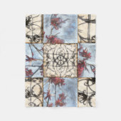 パネル抽象芸術ス絵画クロール フリースブランケット (正面)