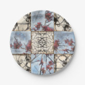 パネル抽象芸術ス絵画クロール ペーパープレート (正面)