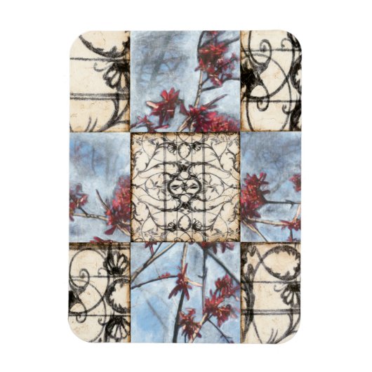 パネル抽象芸術ス絵画クロール マグネット (縦)